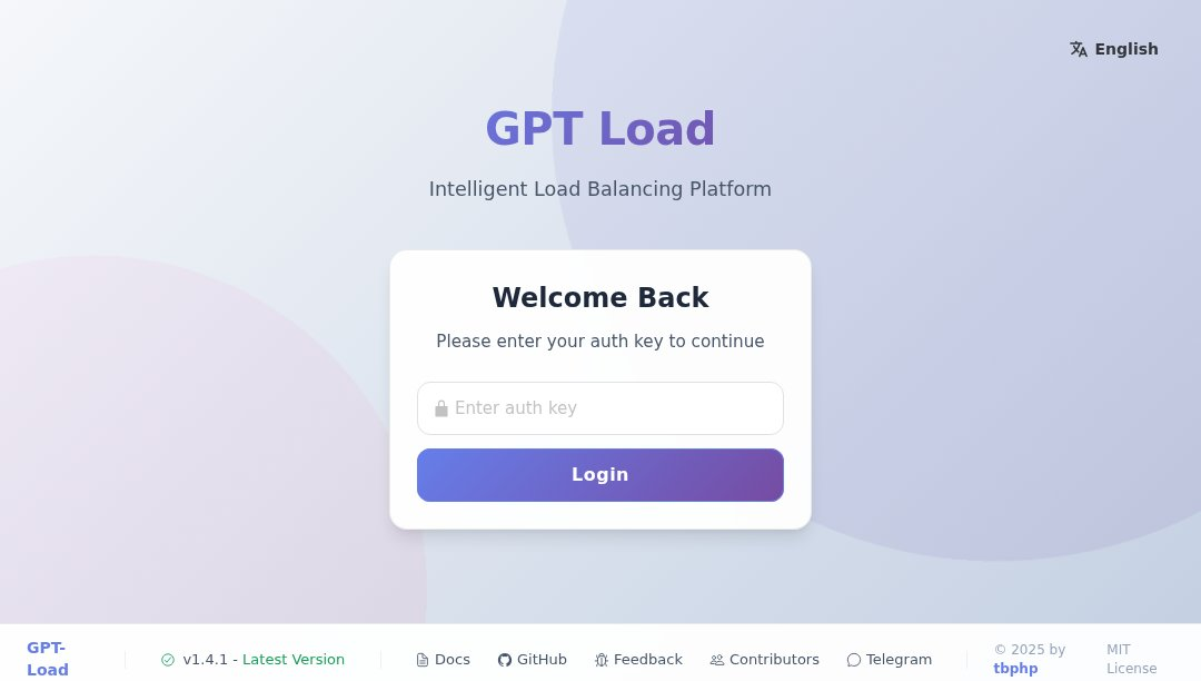 GPT Load interface preview