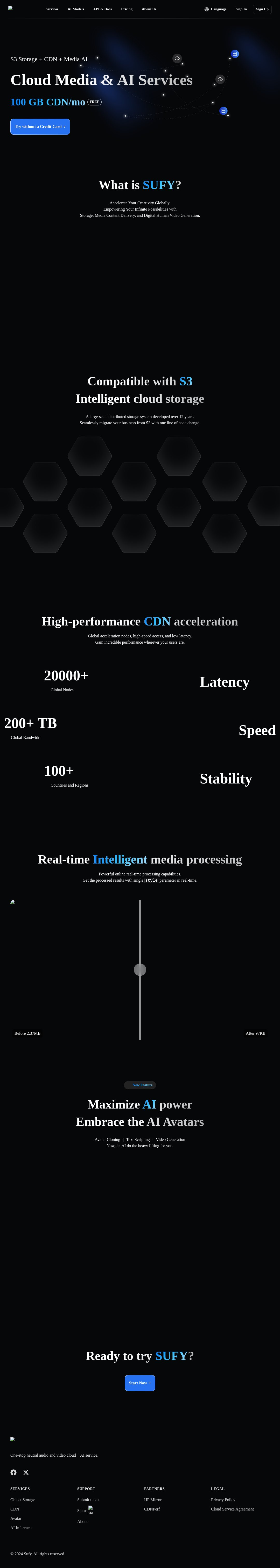 SUFY interface preview