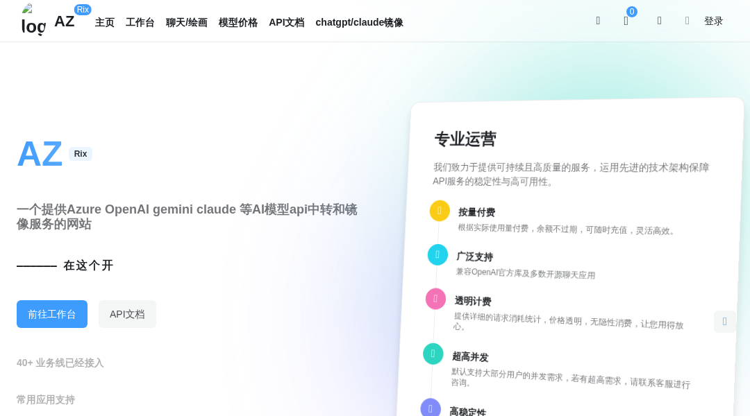 AZ Rix interface preview