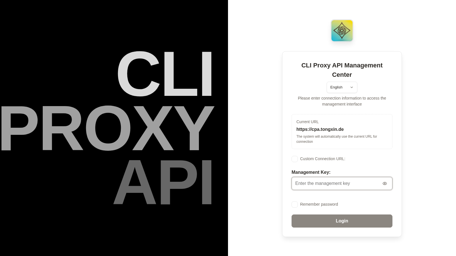 CLIPROXYAPI interface preview