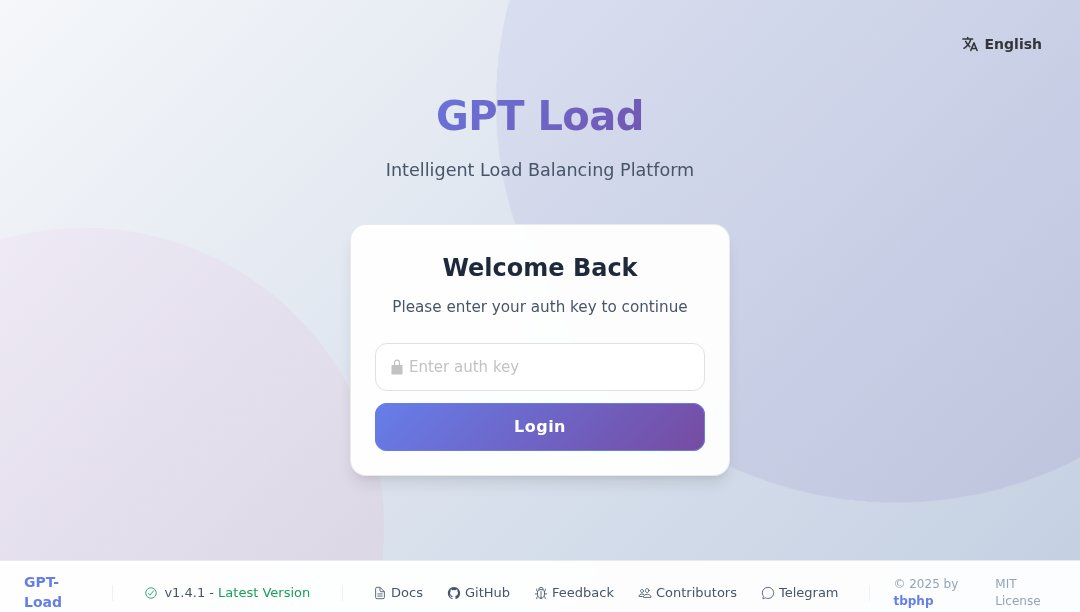 GPT Load interface preview