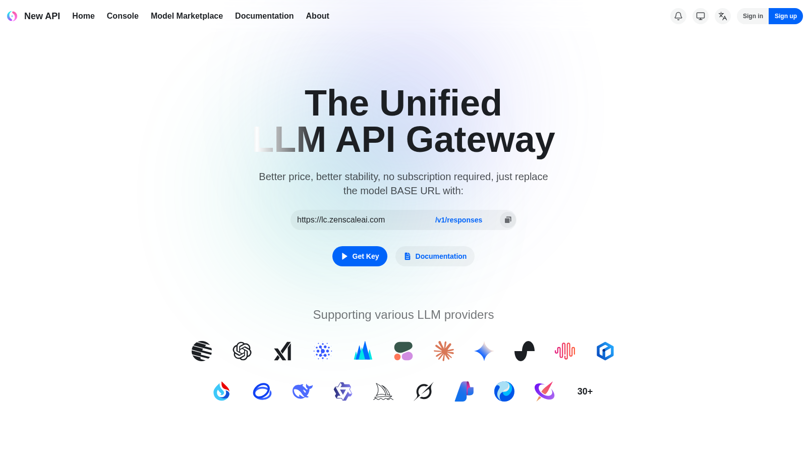 ZenScale AI interface preview