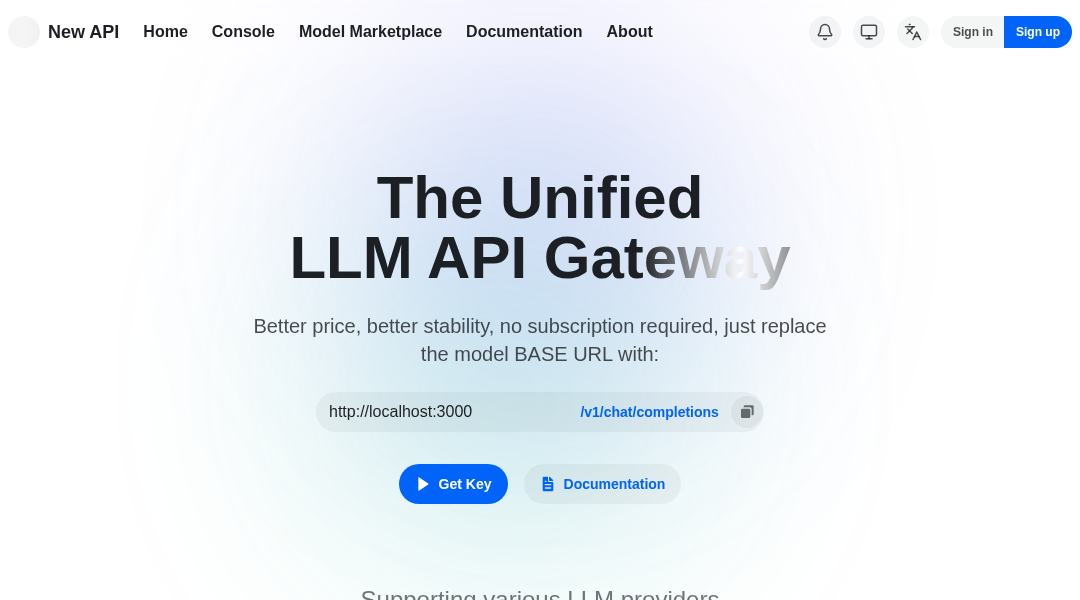 New API interface preview
