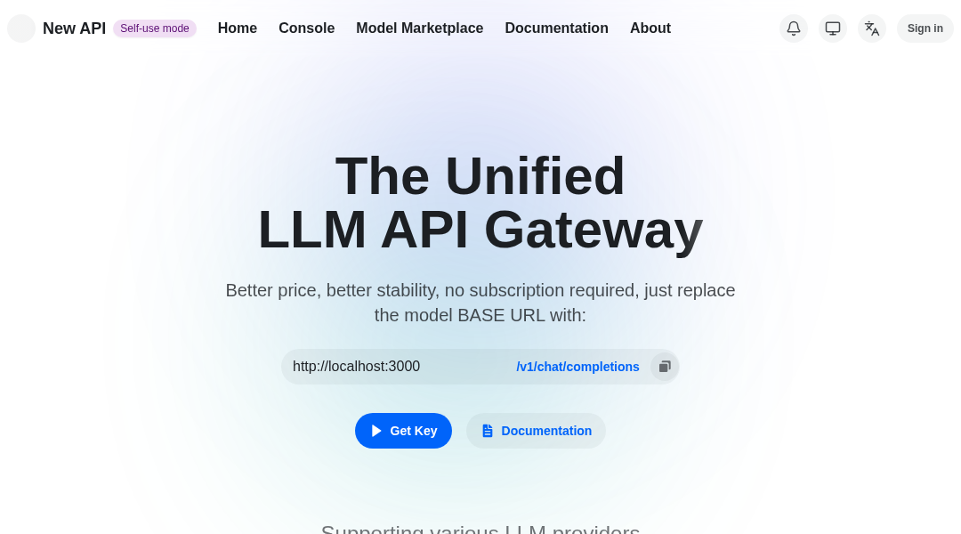 New API interface preview